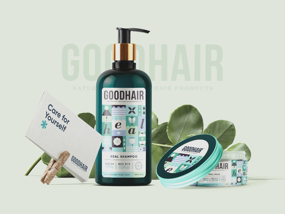 GoodHair - Hair Care Range頭發(fā)護理產(chǎn)品包裝設計