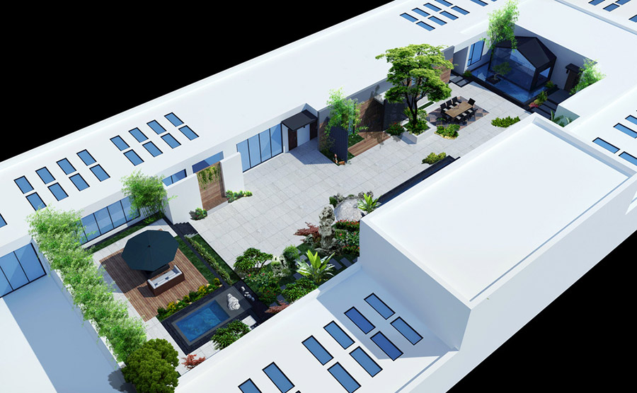 空中花园景观设计案例效果图