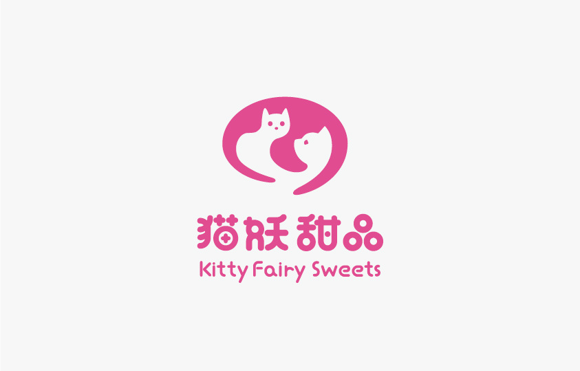 猫妖甜品标志设计