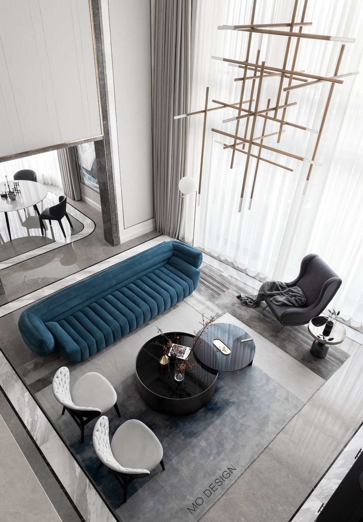 杭州私宅设计丨蓝爵艺术空间完美演绎