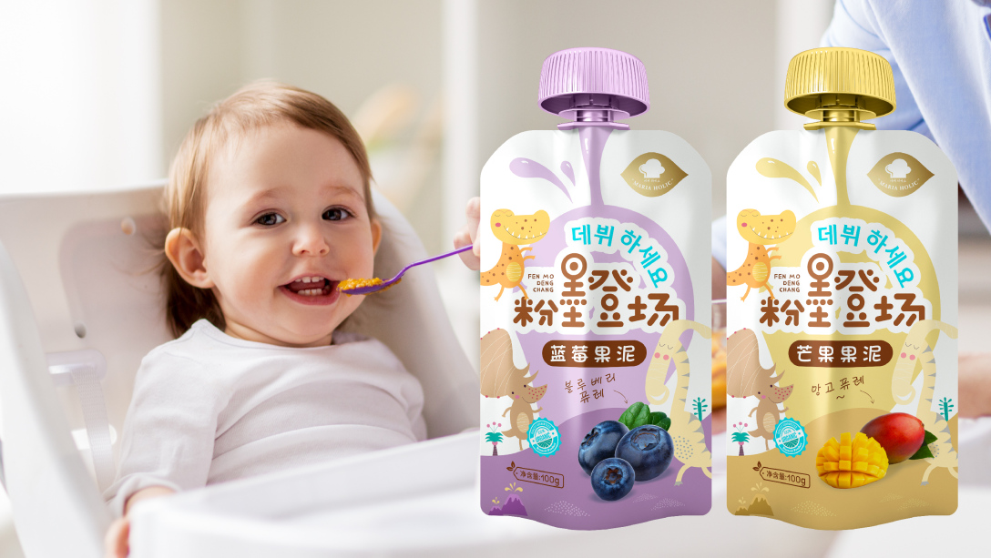 韩国Maria Holic婴儿果泥系列包装设计｜摩尼视觉原创