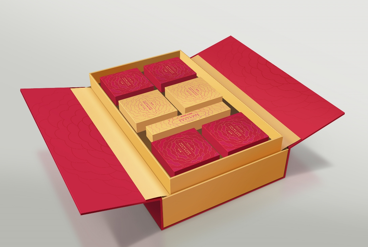 荣华月饼盒包装设计