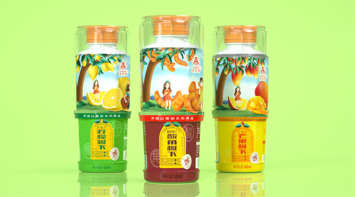 沃爱广告|澳亚奇 —— 自然天成，酸甜有度！果汁饮料包装设计，酸角包装设计