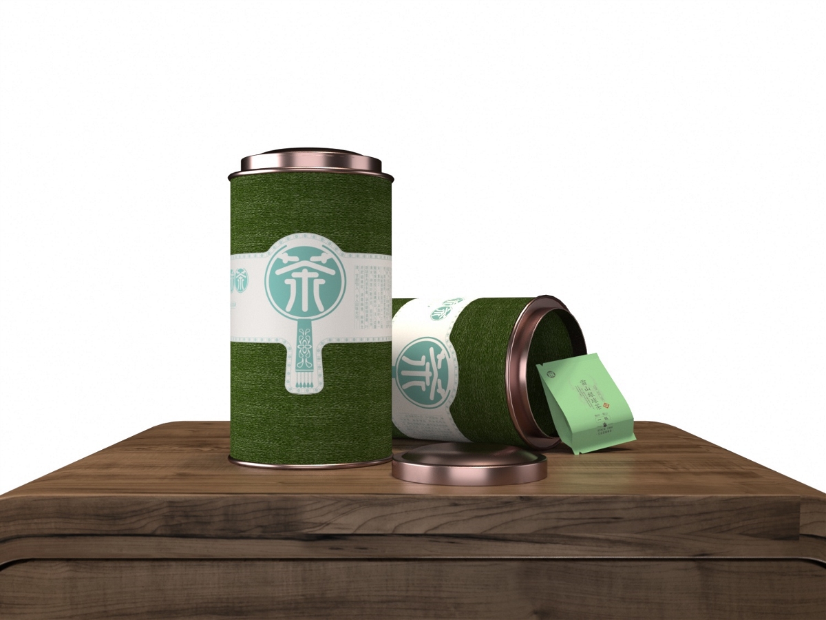 茶叶罐不干胶瓶贴包装设计