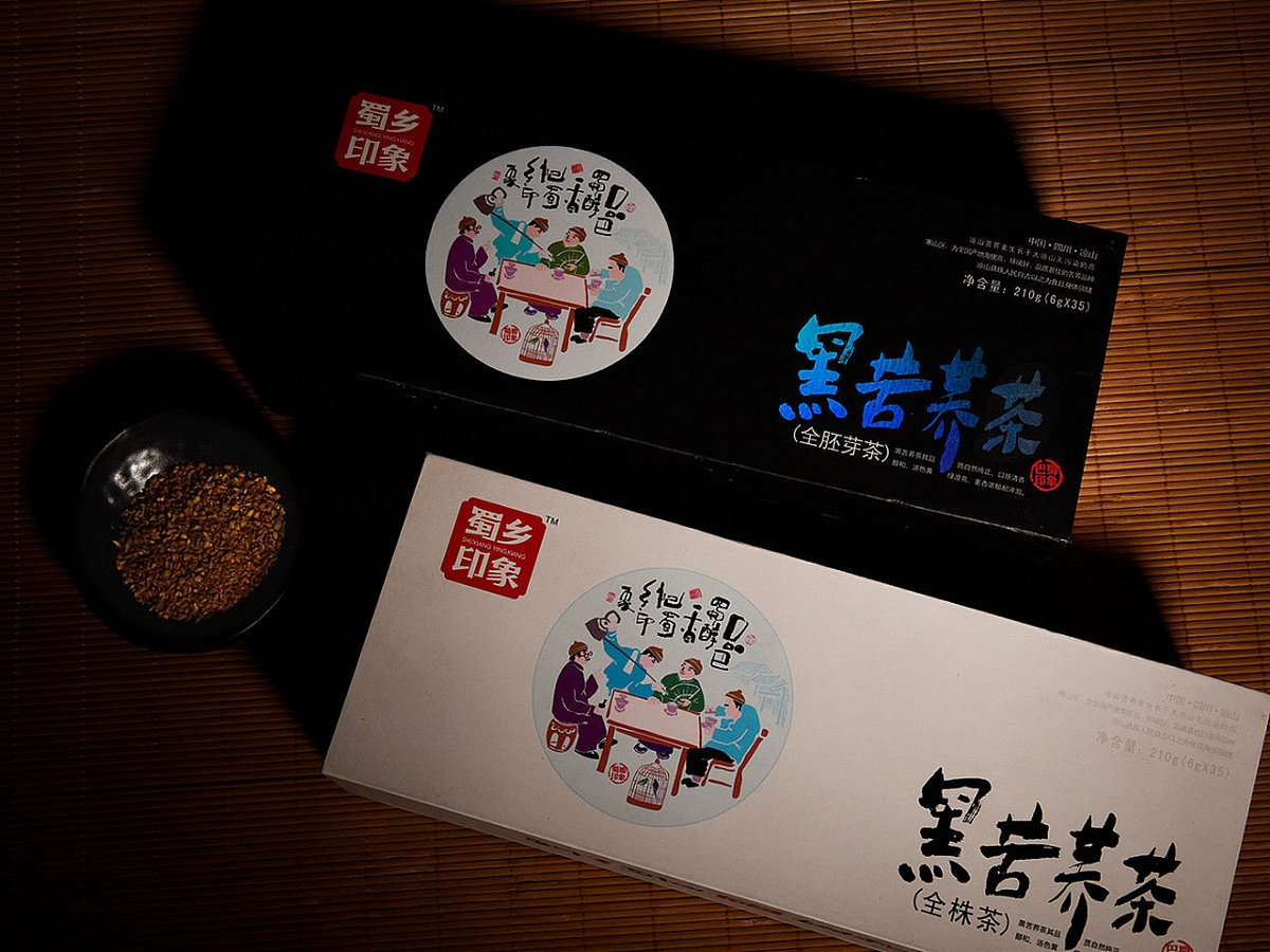 火麒麟作品 丨苦荞茶包装设计