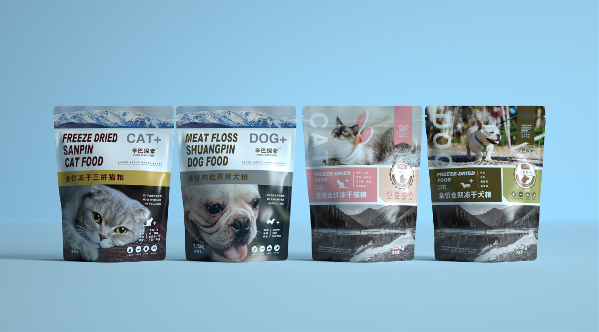 沃爱广告|辛巴探索 —— 宠物粮包装设计猫粮狗粮