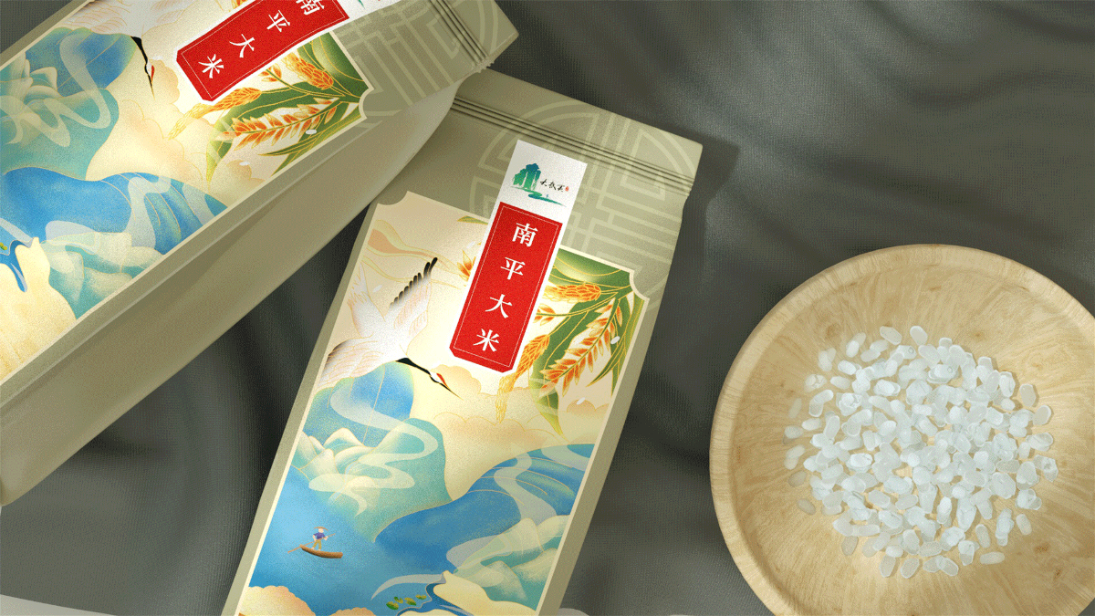 武夷山&新国潮 - 南平大米包装设计