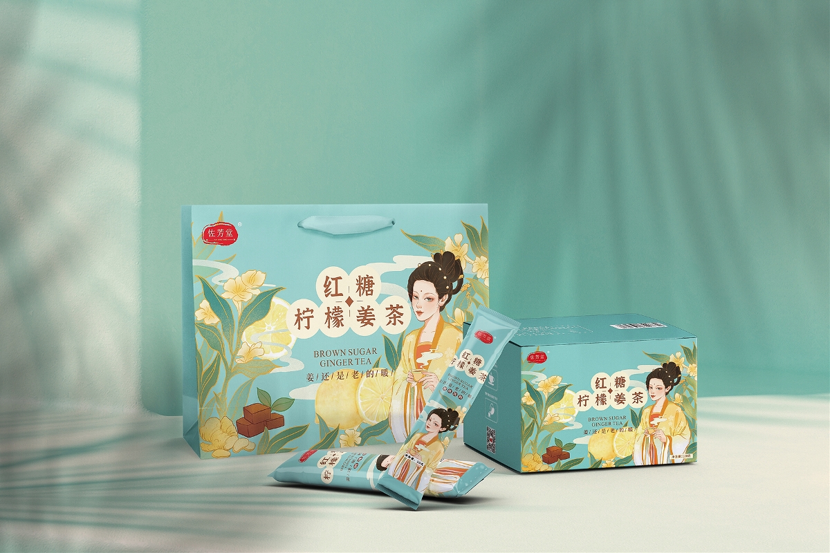 红糖姜茶系列包装设计×儒君出品