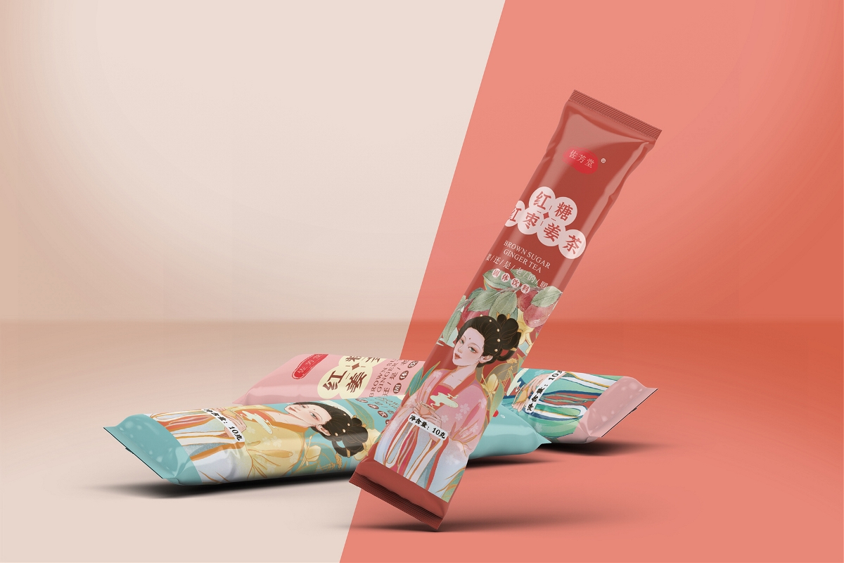 红糖姜茶系列包装设计×儒君出品
