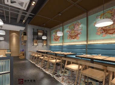 滨州临沂麻辣香锅火锅店海鲜自助餐厅装修设计