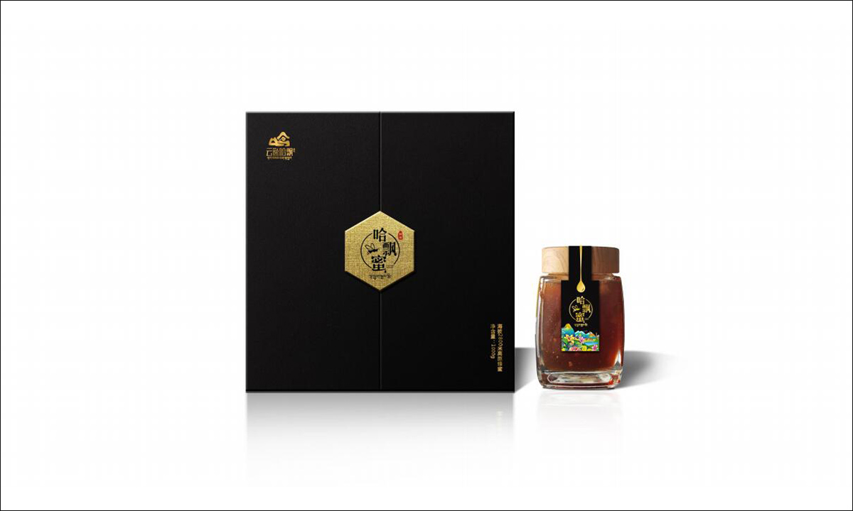 蜂蜜包装设计，礼盒包装设计，包装设计，LOGO设计，字体设计，插画设计