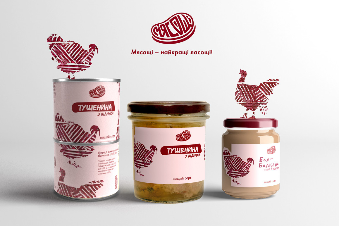  食品母鸡标签标志品牌设计