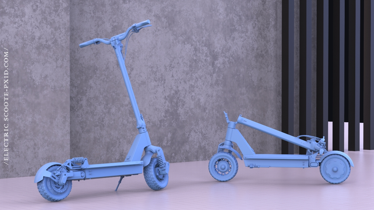 PXID工业设计-W1电动滑板车设计