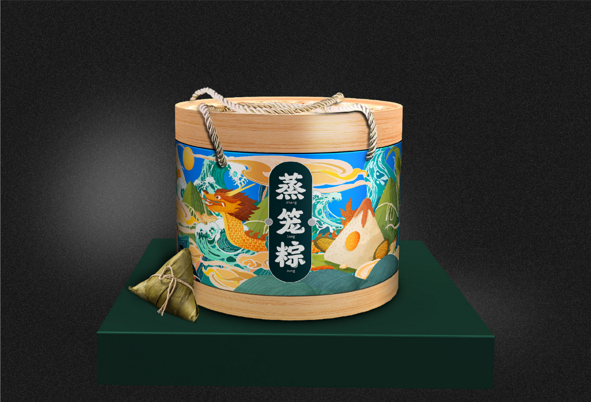 广州酒家端午节粽子礼盒设计