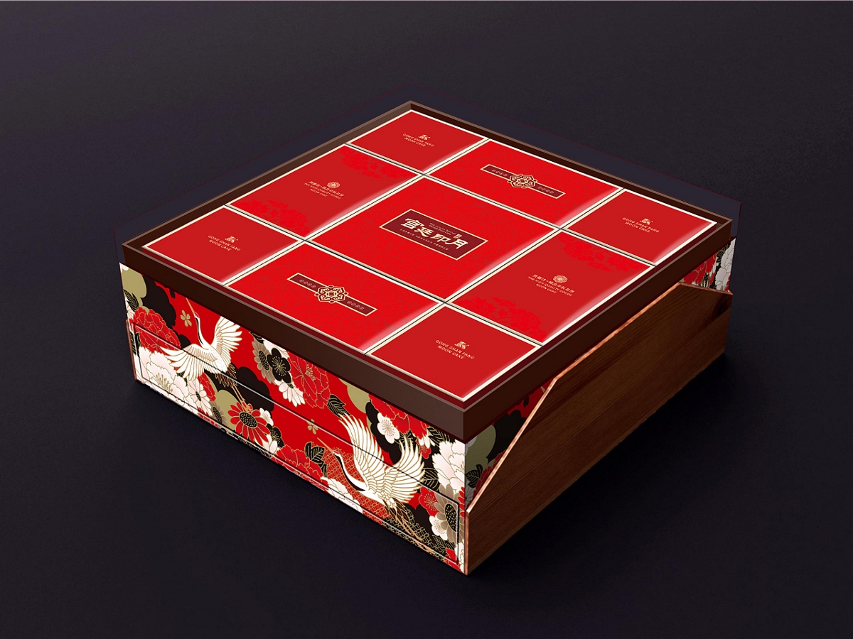 巨灵设计：贡膳坊月饼盒设计