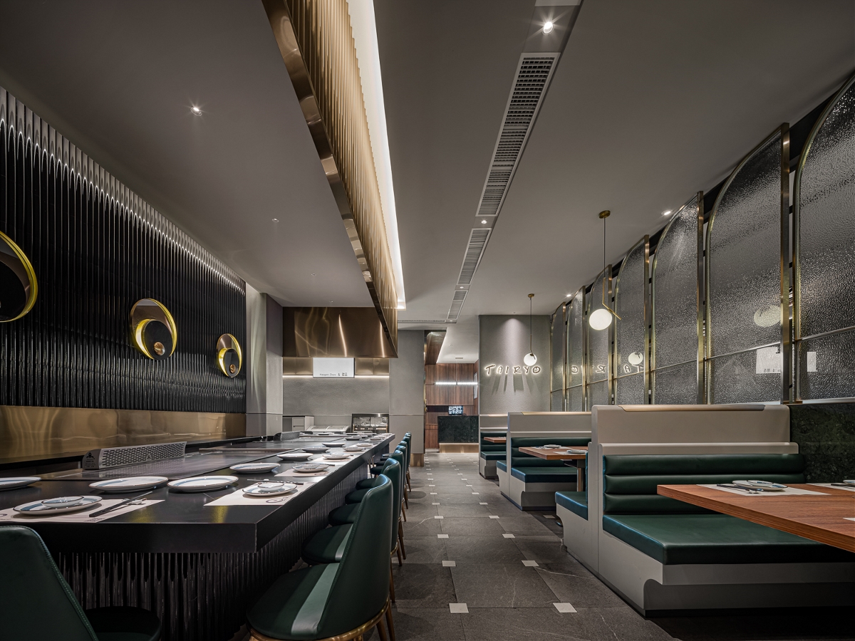 10大餐厅设计公司排名很靠前的艺鼎设计新作“大渔铁板烧”