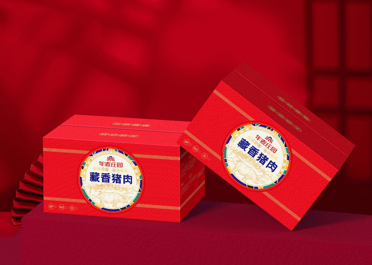 北京三肴内蒙古牛羊肉礼盒包装设计