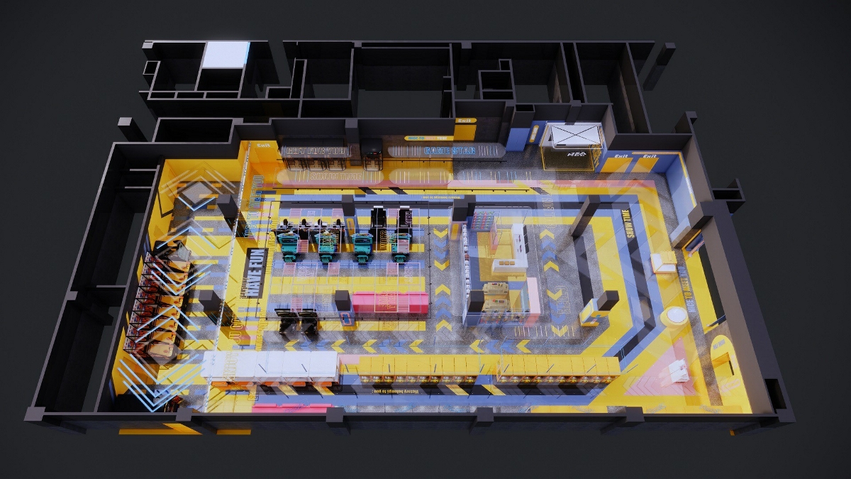 宿州某電玩城空間設計--上海棱鏡設計
