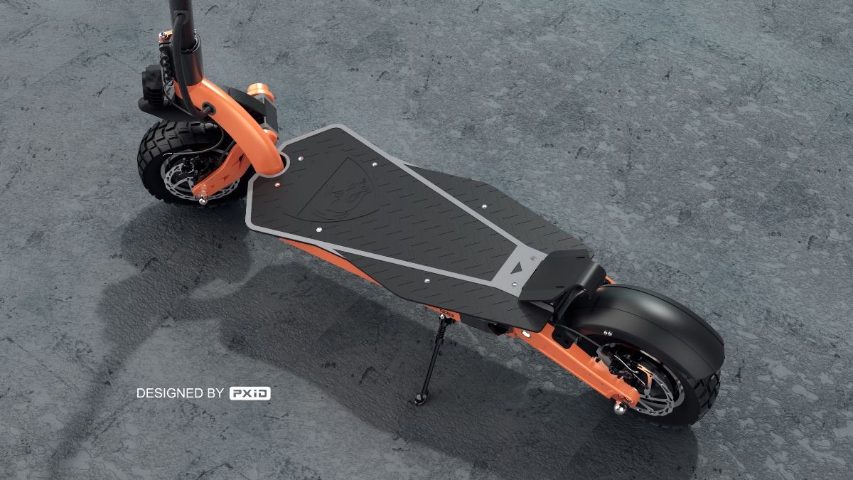 双驱越野滑板车设计-PXID工业设计