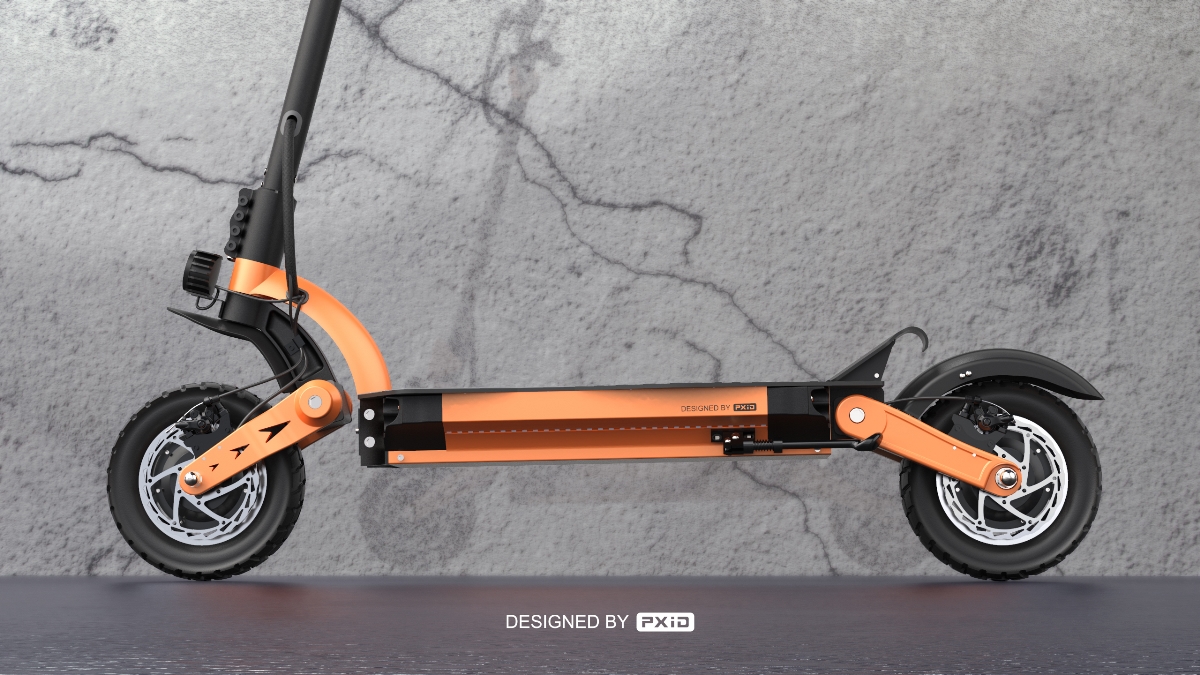 双驱越野滑板车设计-PXID工业设计