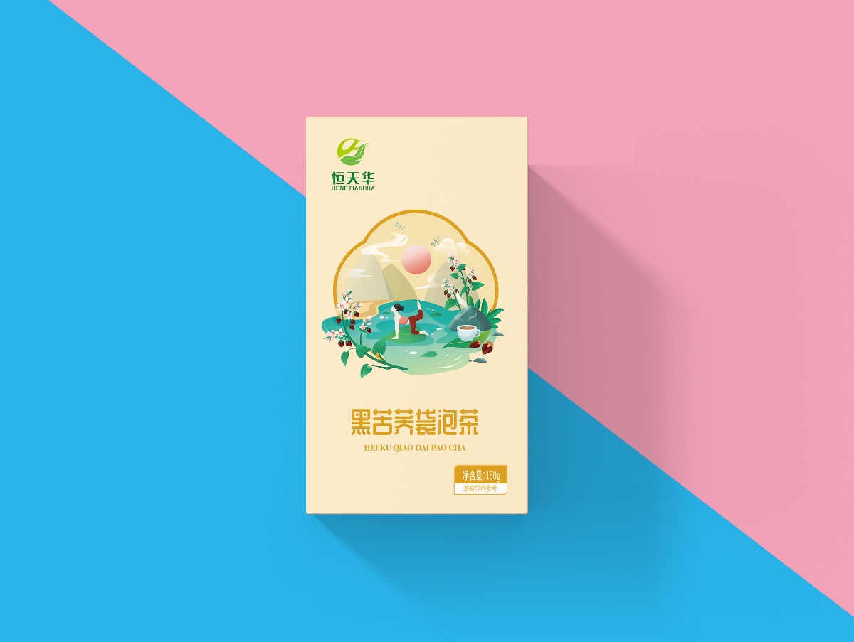 木槿花设计|养生茶系列包装设计