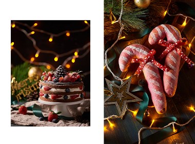 圣诞季的烘焙蛋糕|美食摄影|餐饮拍摄|武汉锐锋摄影