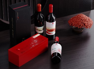 【勝合酒業】全新紅酒品牌包裝設計案例：紅酒logo設計和紅酒酒標禮盒包裝設計