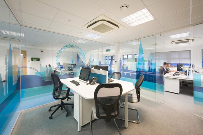 西安新能源科技公司办公室装修设计案例