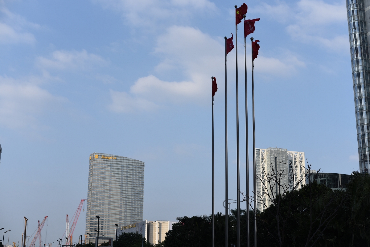 廣州、獵德大橋，廣州塔