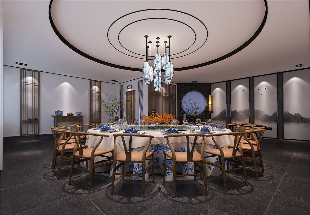 郑州主题餐厅装修公司人民公社中式餐厅设计案例