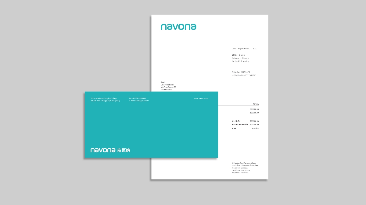 办公用品“navona”产品品牌设计