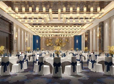 郑州酒店餐饮宴会厅设计公司华阳国际饭店全日制餐厅装修案例
