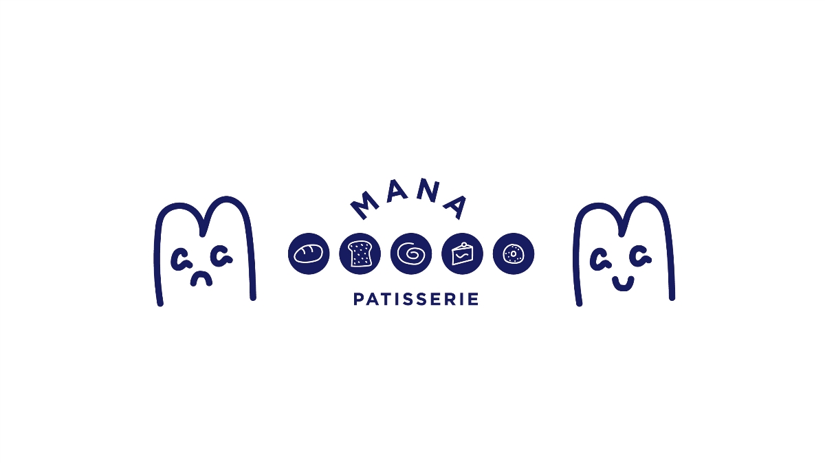加拿大面包糕点品牌 Mana Patisserie品牌标志设计