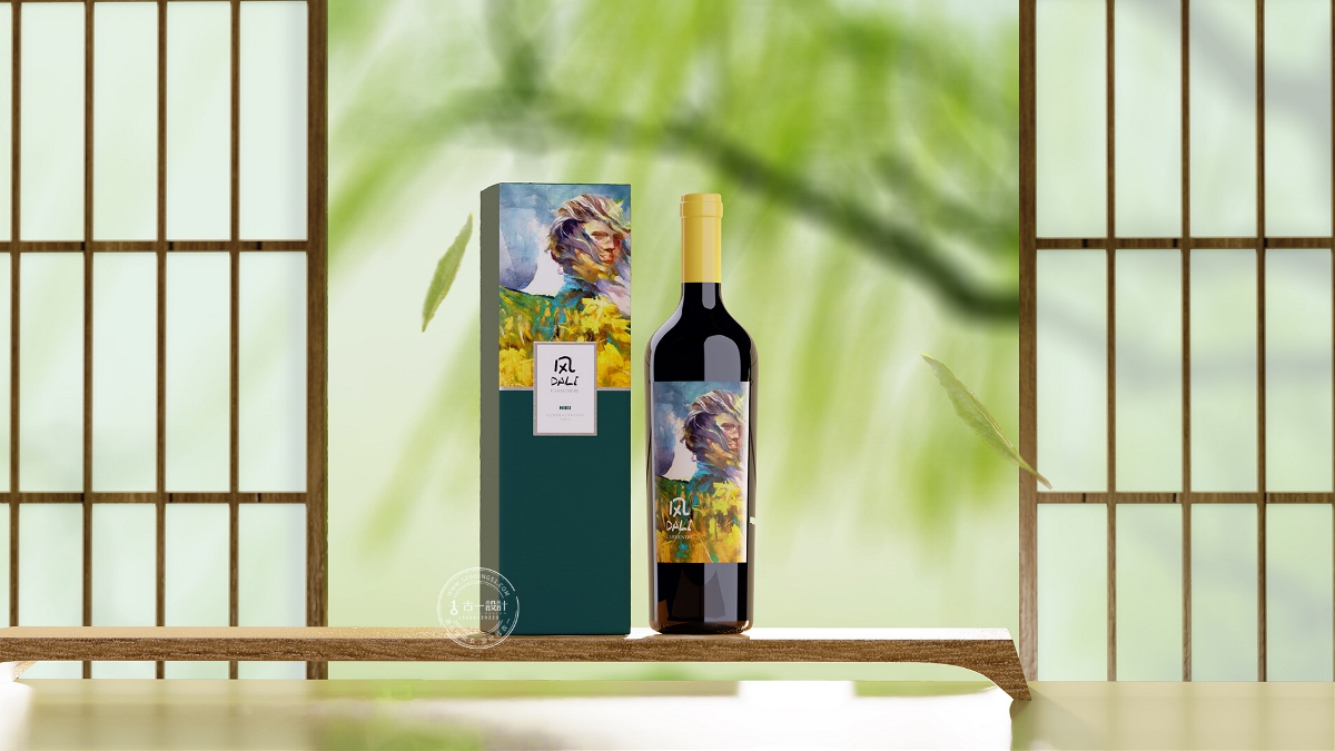 【下关风吹上关花 / 洱海月照苍山雪】 风花雪月红酒包装设计
