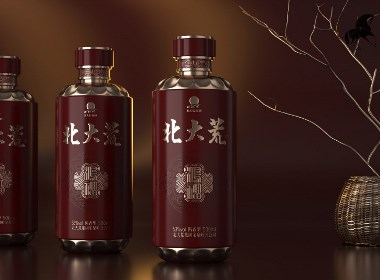 贵州酱香型白酒包装设计酒瓶设计-北大荒酱酒包装设计