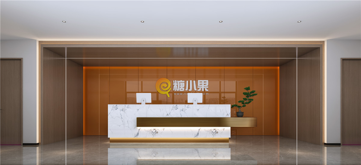 郑州企业办公室装修公司糖小果科技办公室设计案例