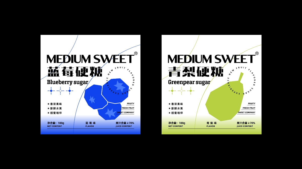 后鐘 X MEDIUM SWEET硬糖包裝設(shè)計(jì)