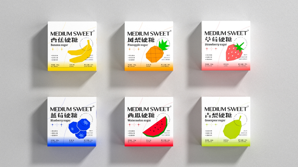 后鐘 X MEDIUM SWEET硬糖包裝設計