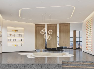 平顶山高端家装企业办公展厅装修设计公司案例