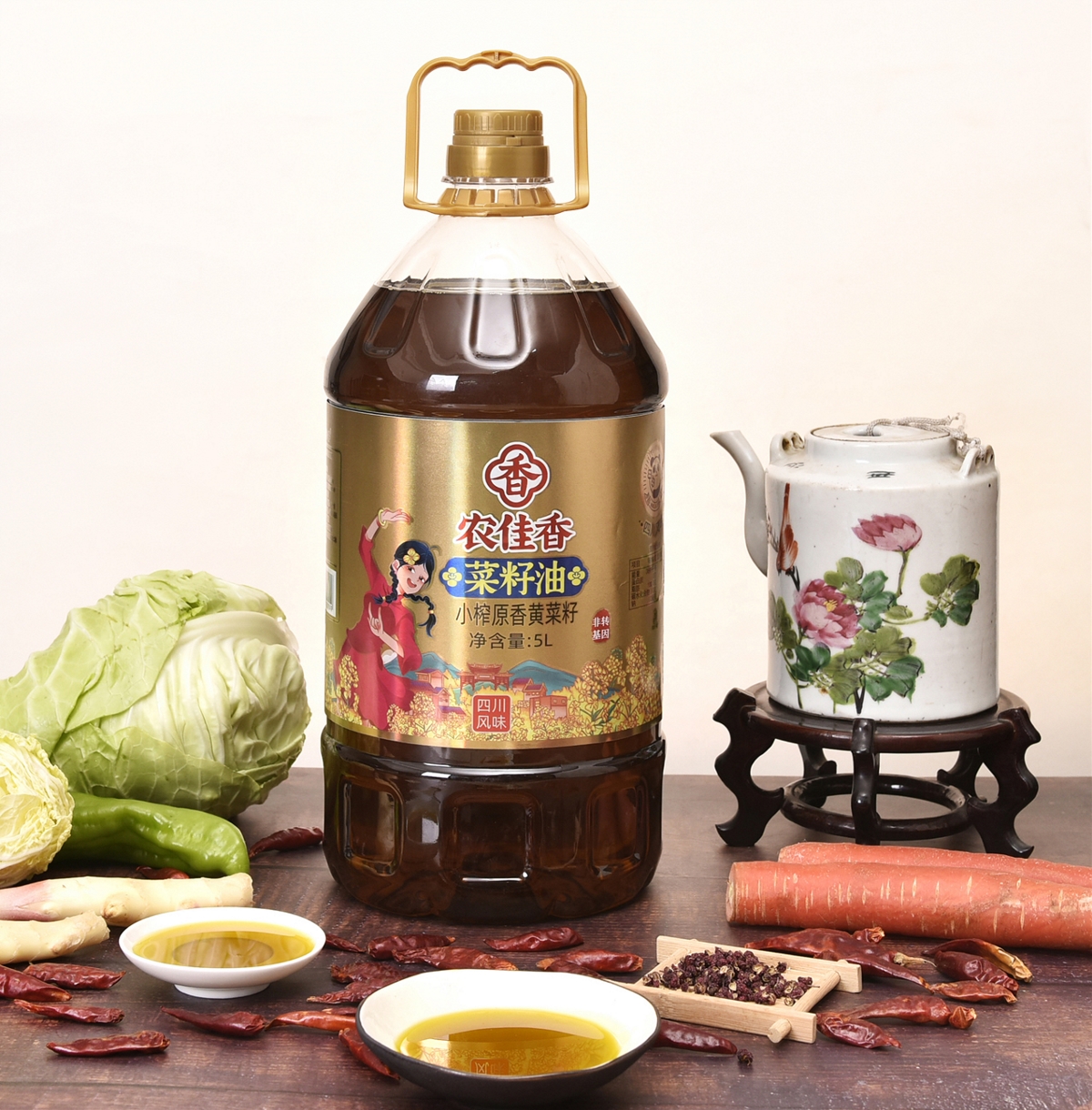 农佳香品牌丨菜籽油包装设计 丨 四川风味