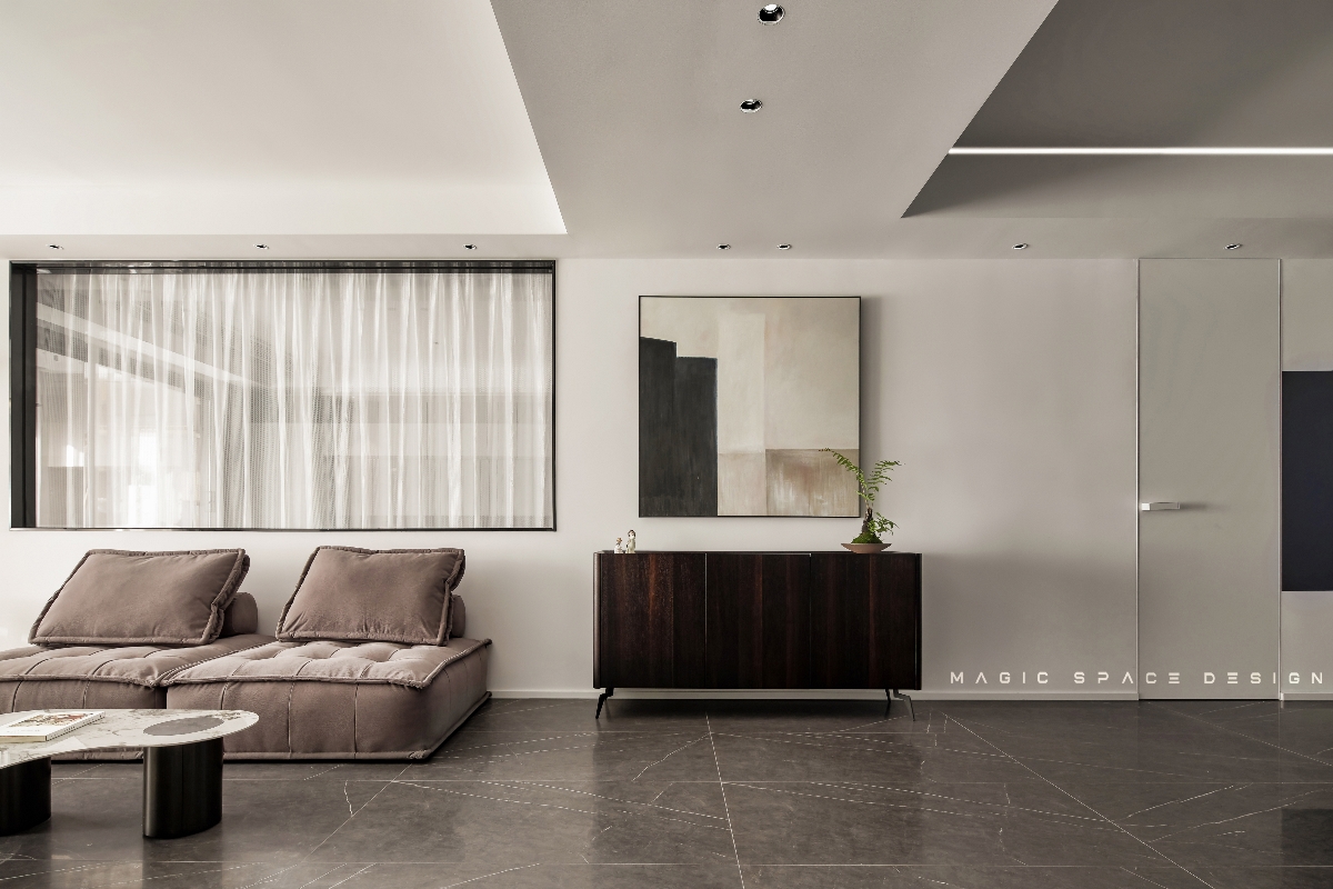 麻吉空间设计 | 180㎡一室居的现代轻奢！