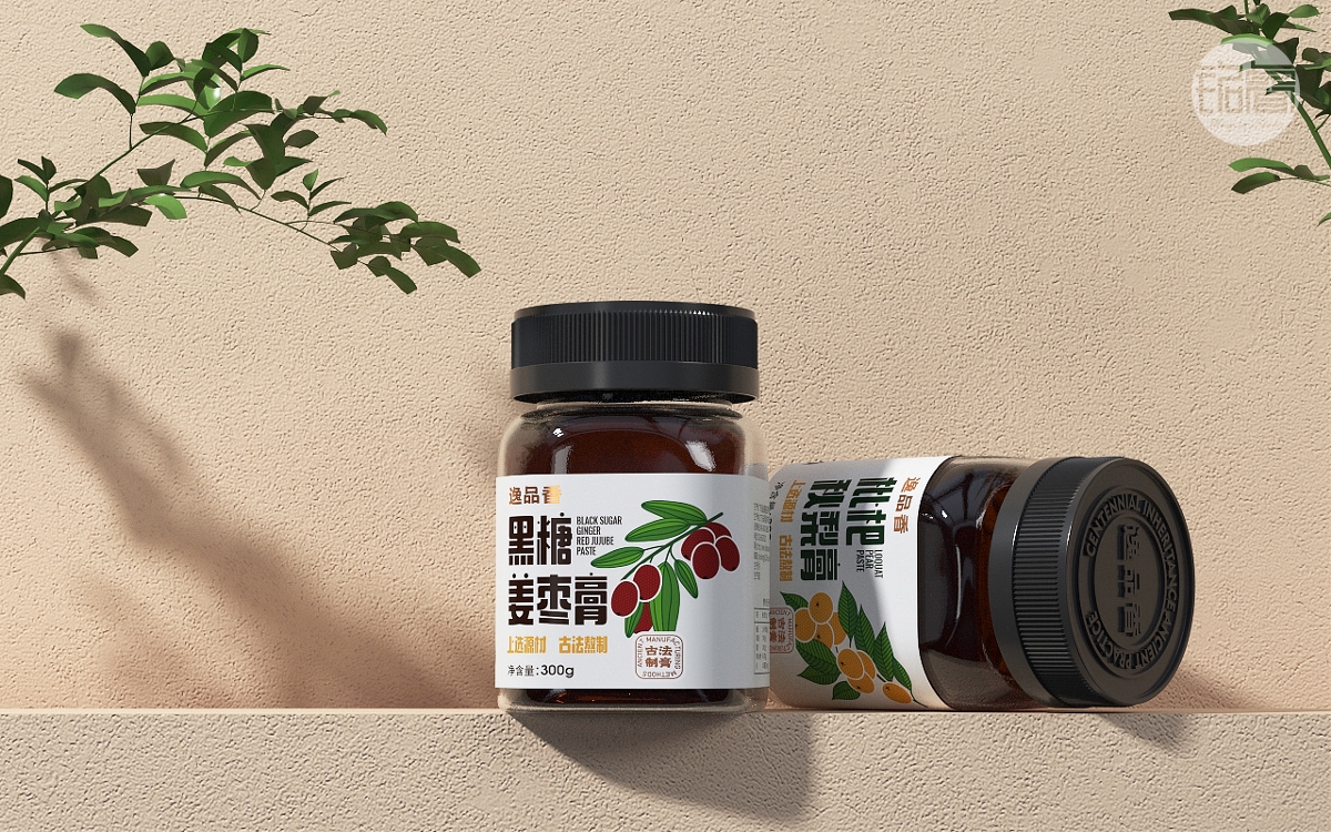 保健品膏方膏滋 琵琶膏 姜棗膏 包裝設計©劉益銘原創作品