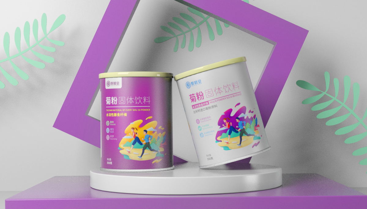 聚修堂·菊粉固体饮料·Vegetar Chan——陈炳嘉包装设计