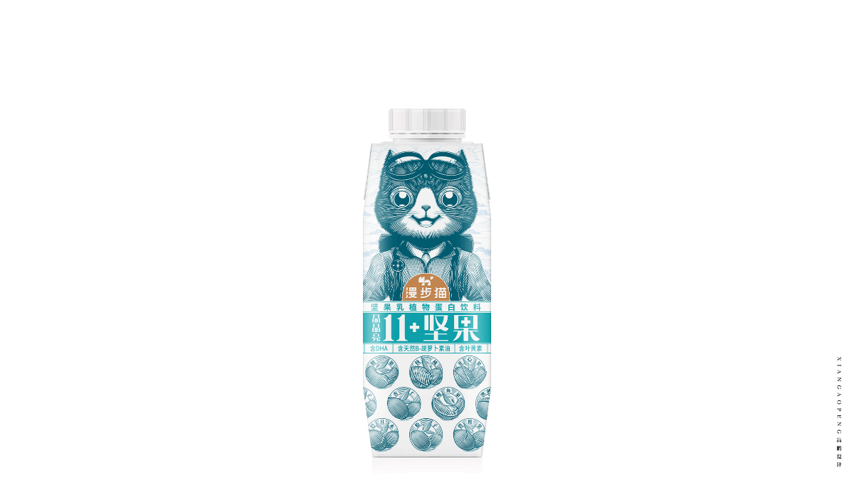 高鹏设计——坚果乳植物蛋白饮料包装设计