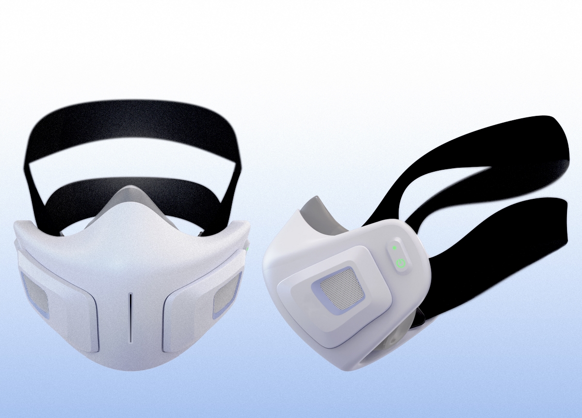 电动口罩为北京客户设计的产品外观