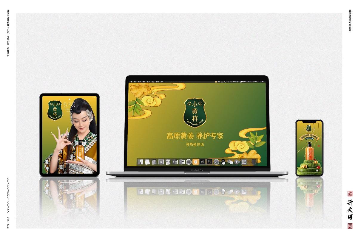 中国风国潮品牌洗护高端LOGO VI IP 详情 视频 展台 