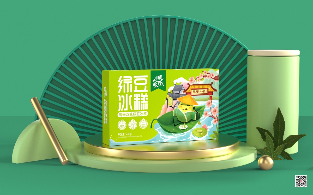 凤凰人家×绿豆冰糕包装