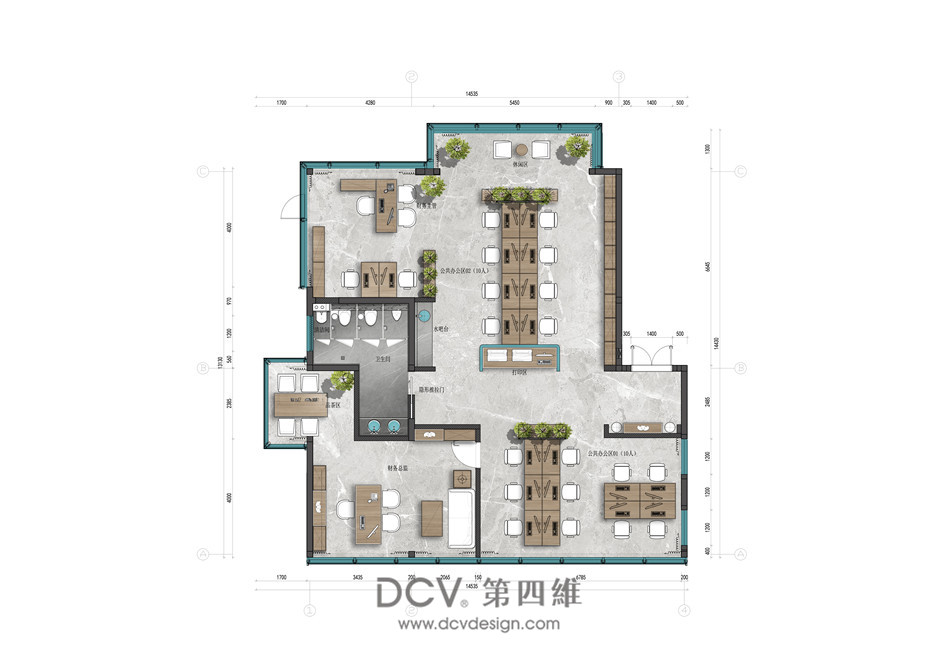 渭南-信達地產售樓部室內外裝修設計