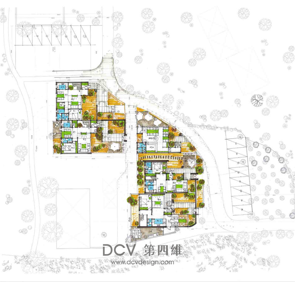 西安-藍田 · 湖光山舍鄉村民宿改造建筑&室內裝修設計