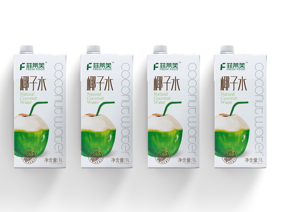 菲莱芙椰汁水品牌包装设计—壹笔壹画品牌设计